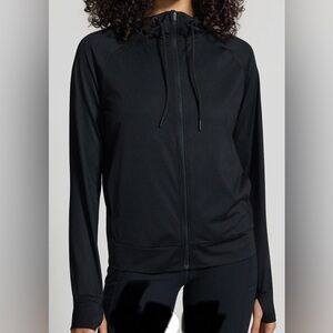 Mondetta Women's Lightweight Full-Zip Hoodie, Black color, Size XXL New w/tags